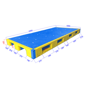 <span class=keywords><strong>Pallet</strong></span> in Plastica Resistente di Grandi <span class=keywords><strong>Dimensioni</strong></span> 2300*1050mm per Magazzino Industriale, Trasporto, Impilabile, <span class=keywords><strong>Dimensioni</strong></span> Personalizzabili Disponibili - Product Image 2