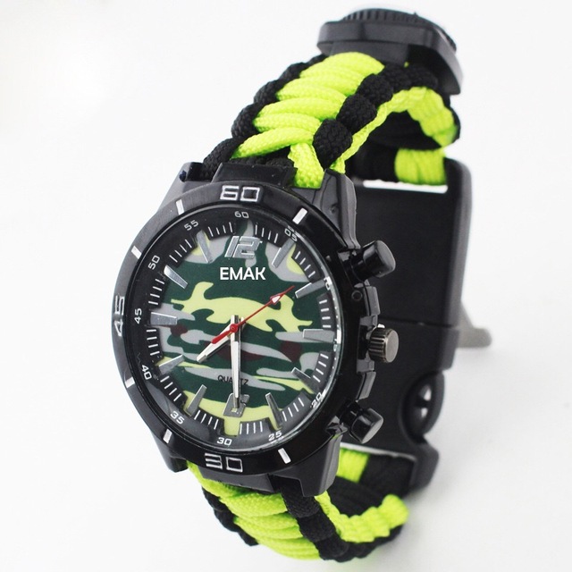 Outdoor Travel Waterproof Multifunctional Camping Climbing Tactical Watch-for Water Safety Products