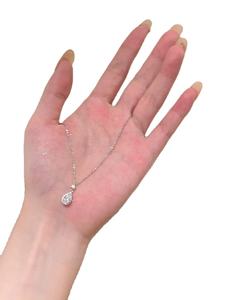 Nueva llegada elegante titanio acero gota de agua Uso diario orden a granel acentos colgante collar para mujer joyería de moda regalo - Product Image 6