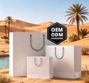 Modern Boutique Shopping <b>Bag</b> with Custom Branding Print Premium Fashion Gift Packaging Paper <b>Bag</b> with Logo Design - Product Image 1