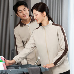 Uniforme <span class=keywords><strong>de</strong></span> ménage hôtelier 2025-49 Automne Hiver à manches longues – Tenue <span class=keywords><strong>de</strong></span> nettoyage professionnelle pour le <span class=keywords><strong>travail</strong></span> quotidien en hôtellerie - Product Image 3