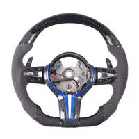 Steering Wheel with Blue Trim and LED Lights for BMW, M1