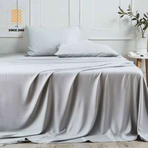 Bơ mềm <span class=keywords><strong>300</strong></span> chủ đề đếm vải 100% Viscose có nguồn gốc từ tre làm mát Khăn trải giường cho nhà - Product Image 6