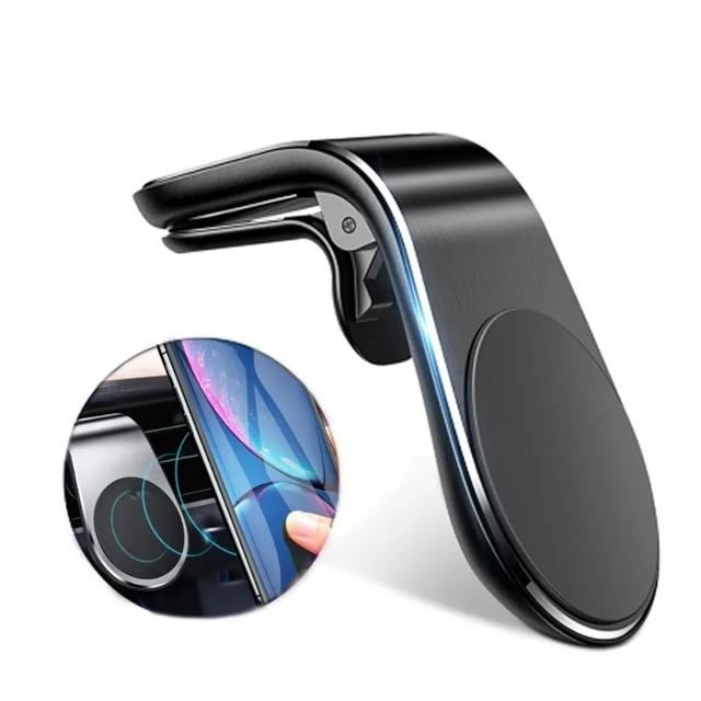 Universal Stable Waterproof Home Office Portable Cell Mobile Holders Stand Bracket Alloy Air Vent Clip Strong Car Magnetic Phone