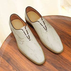 Zapatos Oxford de Lujo para Hombre, de Alta Calidad, con Cordones, Formales, de Cuero, para Otoño, Transpirables y Antideslizantes, 2025 - Product Image 4