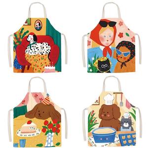 Delantal de algodón de alta calidad HOSHOM con el último diseño y logotipo personalizado 2025 por delantal de cocina de fabricación líder - Product Image 6