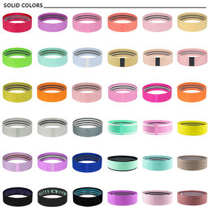 LADYGLOW kumaş vücut geliştirme direnç Band dışarı çalışmak için özel Logo baskı <span class=keywords><strong>3</strong></span> pamuklu kumaş kalça ganimet bantları Set - Product Image 6