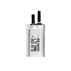 Baterai Lithium Polymer Ultra Tipis 3.7V 15mAh Isi Ulang 091525 Kartu Pintar RFID Tag Perangkat Elektronik yang Dapat Dipakai Proyek Elektronik - Product Image 1