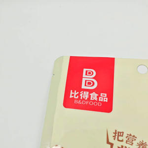 Logotipo personalizado 100g PE Embalaje de plástico Bolsa de barrera de aire de grado alimenticio Bolsa sellada en 3 lados para nueces Productos secos - Product Image 2