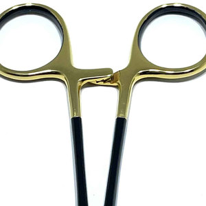 Pinzas Portaagujas Profesionales de Acero Inoxidable de Alta Calidad con Mango Dorado, Esterilizadas Manualmente a Alta Temperatura para Cirugía General - Product Image 5