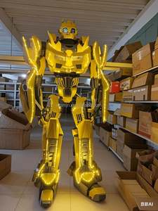 Multicolor Led Transformeerbare <span class=keywords><strong>Robot</strong></span> Kostuum Draadloze Controle Eva Foam Materiaal Unisex Voor Volwassenen Halloween Stage Show Cosplay - Product Image 3