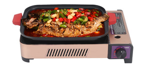 Mini Fornello Singolo da Campeggio in Acciaio, Bruciatore Portatile Manuale per Cucina all'Aperto - Product Image 3