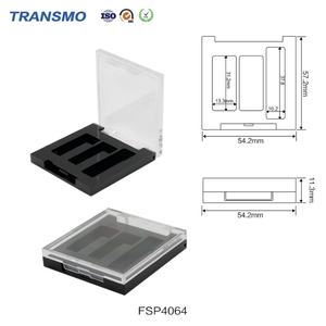 Contenant vide pour fard à paupières, boîtes transparentes personnalisées pour blush, emballage pour poudre et blush - Product Image 2