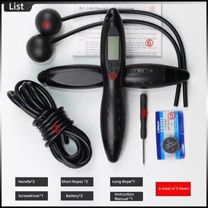 Câble à <span class=keywords><strong>sauter</strong></span> intelligent en PVC, avec Logo personnalisé, fil réglable, calculatrice de calories, compteur numérique et minuterie pour <span class=keywords><strong>sauter</strong></span>, avec affichage, 1 pièce - Product Image 4