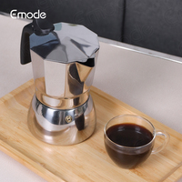 Cafetière à expresso à 4 à 6 tasses, cafetière moka, en acier inoxydable, style italien classique pour la cuisine à domicile