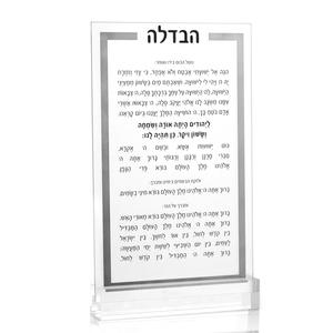 Benutzer definierte Judaica Chanukka Acryl Chanukka Brachos Karte Shavuot Pesach Sabbat Jüdische Lucite Kiddush Karte für Desktop - Product Image 4