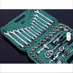 61 Pcs Repair Wrench Professional Combination Socket Manual Car Set Household <b>Tool</b> CRV-61 Professional Grade Steel - Product Image 5