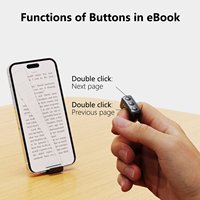 Anillo Inteligente A01 con Control Remoto, Controlador de Clics para TikTok, Pasador de Páginas PPT, Disparador de Cámara