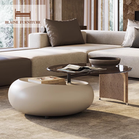 Vente en gros élégante table basse laquée écologique pour chambre à coucher personnalisée en usine table d'appoint de meubles de salon au design unique et moderne