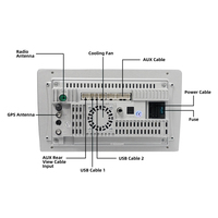 Radio Estéreo Universal Full HD 2 Din de 9 Pulgadas y 8 Núcleos para Auto, Unidad Principal con Android, GPS, Amplificador, Carplay, Android Auto, Reproductor de DVD para Auto