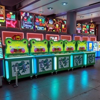 Machine de jeu d'arcade personnalisée à pièces Whack a Mole Frapper Frog Hammer Machine de jeu d'intérieur pour enfants