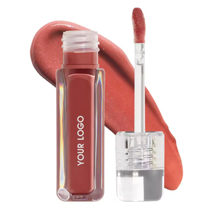 Vente chaude, logo personnalisé, sans marque, pour gloss à lèvres en nude <span class=keywords><strong>caramel</strong></span>, essence riche en noix <span class=keywords><strong>de</strong></span> coco, tube ovale mignon, vendeurs avec pigment brillant - Product Image 2