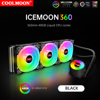 COOLMOON pendingin CPU komputer OEM, pendingin CPU PC Gaming mendukung pendingin CPU kinerja tinggi RGB