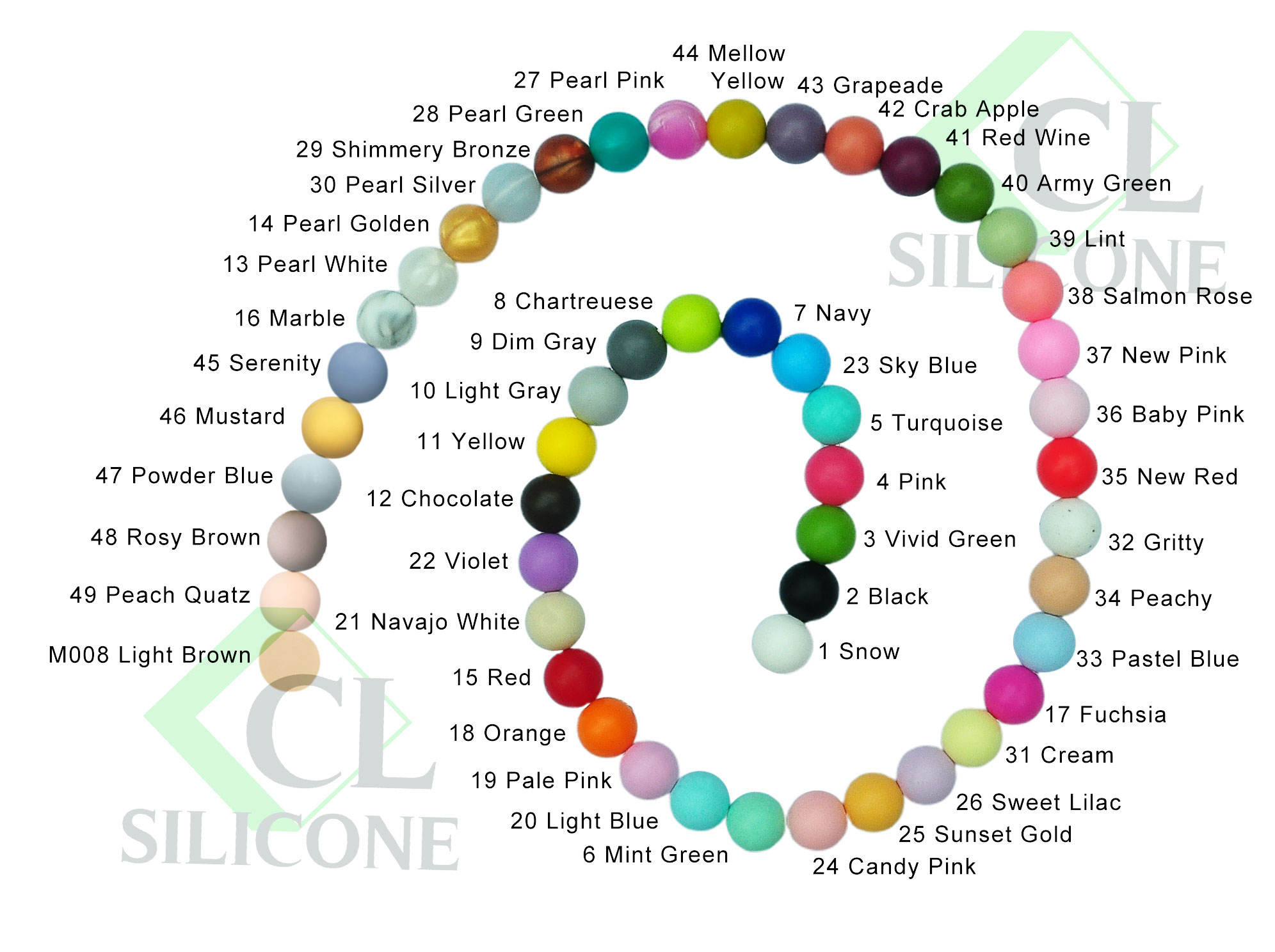 ลูกปัดสีที่กำหนดเอง