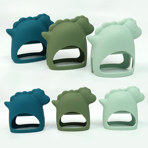 Wolife diseño Original bebé dentición juguete forma Animal bebé libre Bpa silicona mordedores manopla de dentición para bebés - Product Image 3