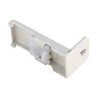 Accessoires pour rail de rideau coulissant silencieux : Support supérieur carré robuste pour montage au plafond, roulettes de support