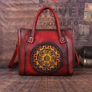 Bolso de Mano de Cuero Andong para Mujer, Cuero Vacuno Genuino, Elegante y Sencillo, Bolso de Hombro Multifuncional, Bandolera para Mujer - Product Image 2