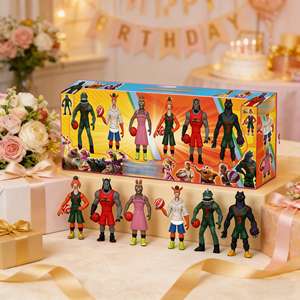 Nuevas Figuras de Baloncesto Goat Peak de 4 Pulgadas, 6 Estilos, Caja Sorpresa, Serie Miracle, Modelo Coleccionable, Decoración de Escritorio - Product Image 1