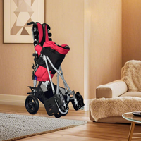 Fauteuil roulant pliable pour enfant atteint de paralysie cérébrale, avec assise, dossier et repose-pieds réglables, modèle CS07, pour enfants ayant des besoins spéciaux
