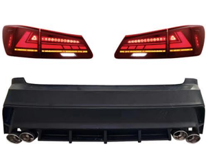 Kit de Carrocería 4x4 F-Sport para IS250 IS300 2006-2012, Actualización a Parachoques, Parrilla, Faros Delanteros y Traseros 2021-2023 - Product Image 4