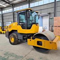 Rouleau compresseur vibrant mini de 6 tonnes, neuf, livraison gratuite, directement de l'usine, pour projets d'ingénierie