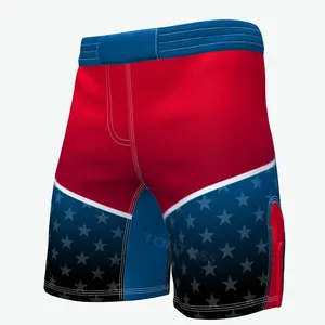 Good Quality Custom Logo MMA Uniform Rash Guard Shorts For Kids Custom Logo Printing Grappling Top Kids MMA Shorts