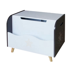 Boîte de rangement en bois multifonctionnelle, bacs de rangement pour jouets, <span class=keywords><strong>coffre</strong></span> blanc écologique, meubles de chambre <span class=keywords><strong>d</strong></span>'enfant - Product Image 1