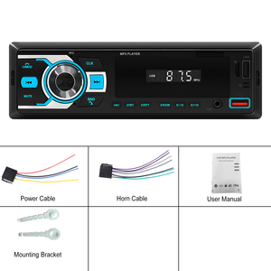 Lecteur MP3 pour voiture Podofo avec radio de voiture BT, autoradio <span class=keywords><strong>1</strong></span> Din, musique audio USB/SD/AUX-IN/AM/FM, localisateur de voiture, application mobile - Product Image 6