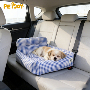 Her Mevsim Kare Moda Evcil Hayvan Araba Koltuğu Açık Hava Güvenlik Minderi Taşınabilir Köpek Yatağı - Product Image 1