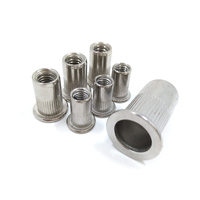 Rivet à sertir cylindrique en acier inoxydable 304, moleté, rond, pour fabricants