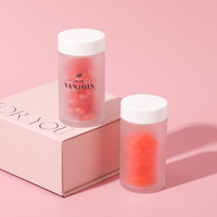 Kit de complément alimentaire de luxe Frost, emballage en verre, 150 ml, 250 ml, cylindre rond, flacons en verre pour capsules de vitamines avec boîte personnalisée, 60 cc