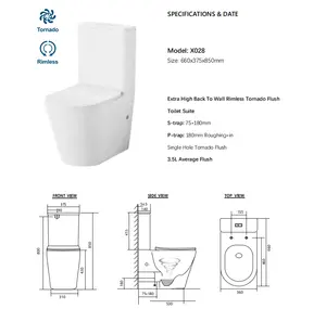 Vendita calda americana Standard sanitari bagno water doppio filo pavimento montato due pezzi WC