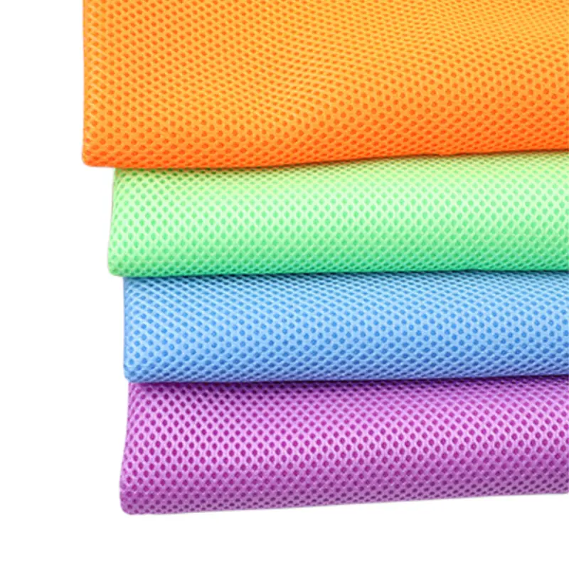 Poly polyester de tissu de maille de rayure de tissu de maille de filet de puissance utilisé dans les chaussures et les jouets