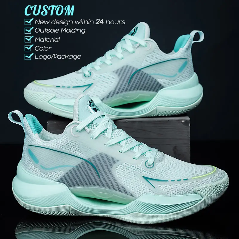 Chaussures de basket-ball OEM personnalisées à rebond élevé léger vente en gros de chaussures de compétition Pro chaussures de style basket-ball 2023