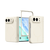 Étui de téléphone pliable magnétique pour iPhone Duo avec protection d'écran en verre trempé intégrée, antichoc, protection intégrale
