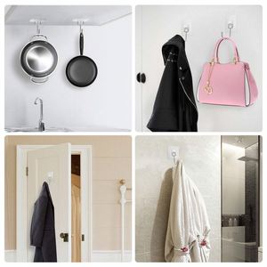 Transparent Eco-friendly Self-adhesive Wall Hook for <b>Kitchen</b> Bathroom Wardrobe-Mug Holder & Clothing Organizer - Product Image 4