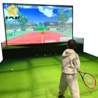 Máquina de Entrenamiento de Tenis Digital Eplay Factory, Equipo Deportivo Virtual, Proyección Inmersiva, Simulador de Tenis 360°
