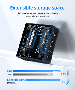 Mini Computadora AMD R7 <span class=keywords><strong>3700U</strong></span> DDR4 16G M.2 2280 512G 1TB Doble HDMI Doble Pantalla 4K Cuatro Núcleos Ocho Hilos Uso Comercial y Doméstico - Product Image 2
