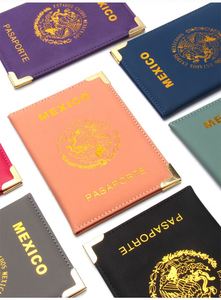 Custom Logo PU Leather Mexico <b>Passport</b> <b>Cover</b> with Metal Corner - Product Image 3