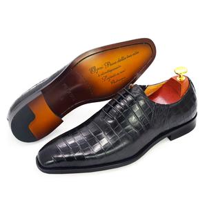 Scarpe <span class=keywords><strong>Eleganti</strong></span> Oxford di Lusso Fatte a Mano con Motivo, in Pelle, <span class=keywords><strong>Stringate</strong></span>, da <span class=keywords><strong>Uomo</strong></span>, per Cerimonie e Matrimoni, Taglie 39-46 - Product Image 2